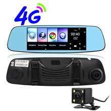 Udricare 7 дюймов 4 г Android GPS навигации Wi-Fi Bluetooth Телефонный звонок 1 г Оперативная память 16 ГБ заднего вида Двойной Камера видео перекодировщик зеркало GPS
