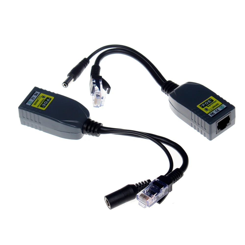 Разветвитель POE Power Over Ethernet 1 партия/Лот сепаратор передатчик для видеонаблюдения