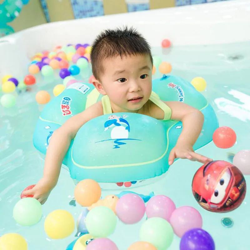 New Baby Swimming Ring Infant Bathing Circle Armpit Floating Kids Swim Pool Accessories Trainer Inflatable Double Raft Rings