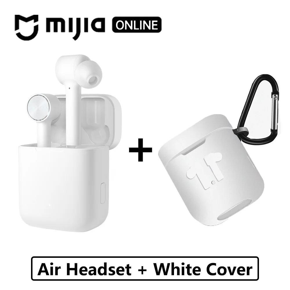 Xiaomi Airdots Pro Bluetooth наушники Air TWS гарнитура истинный беспроводной стерео смарт сенсорный ANC автоматическая пауза кран управление спортивные наушники - Цвет: air with white cover