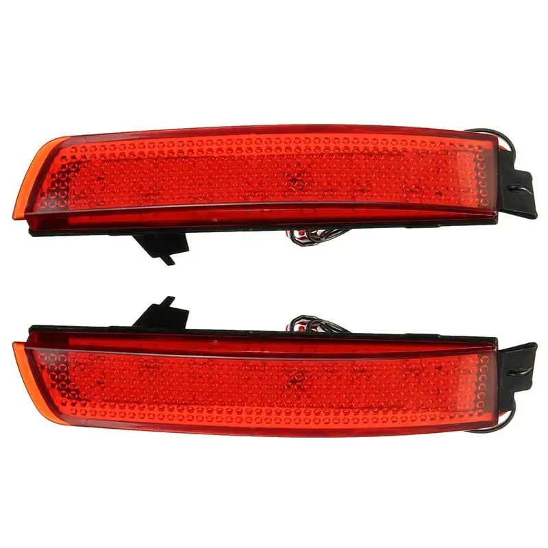 2 шт. светодио дный красный задний бампер отражатель Красный объектива тормозной Хвост стоп для Nissan Juke Мурано для Infiniti FX35 FX37