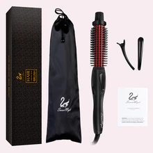 SwanMyst 1 Polegada Escova De Curling, cerâmica 3 em 1 Instant Calor Styling Escova para Todos Os Tipos de Cabelo, dupla Voltagem