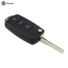 Hi-power Shell 3 Botões de Chave Remoto da Chave Do Carro Capa Para Volkswagen VW Polo Passat B5 Jetta Mk6 Tiguan CrossFox Além Disso Eos Scirocco