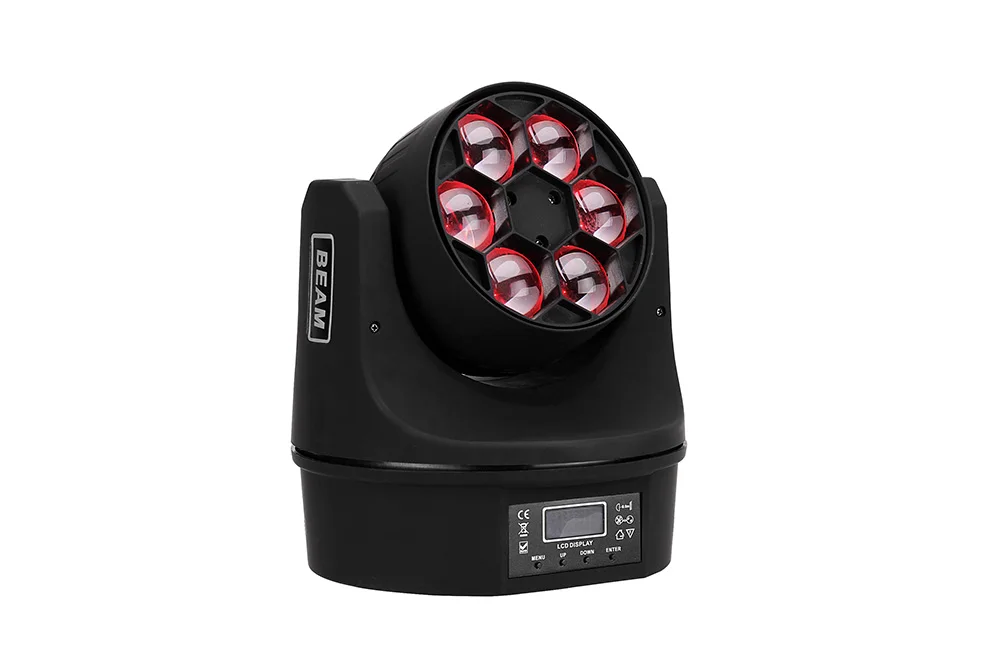 2pcs 6x10W RGBW 4in1 LED Bee Eye Beam Moving Head Light