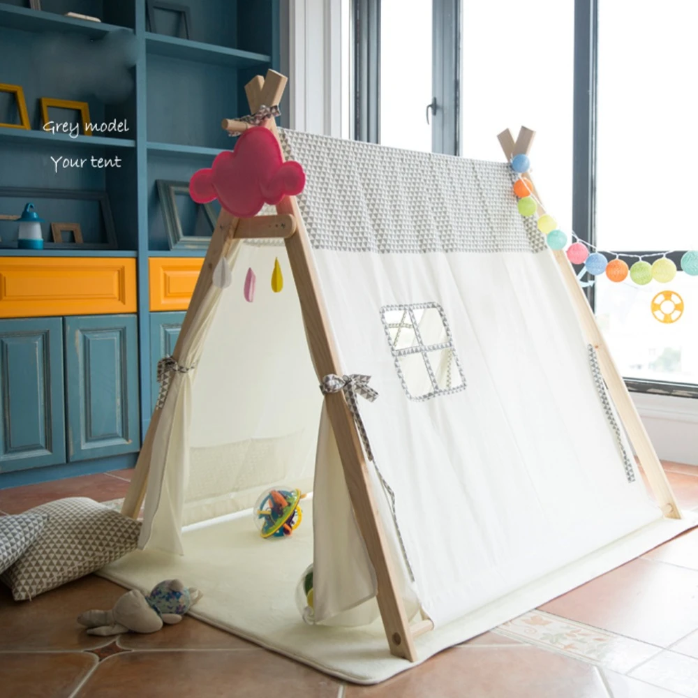 Fessyc Tente Tipi Indienne Pour Bebe Jouet En Tissu De Coton Tente Pour Enfant Cadeau D Anniversaire Aliexpress