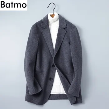 

Batmo 2018 new arrival autumn Double sided wool casual jackets men,men's wool parka ,wool blazer men.1705
