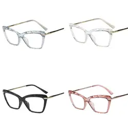 Европейский и американский ретро очки женский прозрачный кристалл рамка Оптические Компьютерные очки футляр для очков Чехол Мода