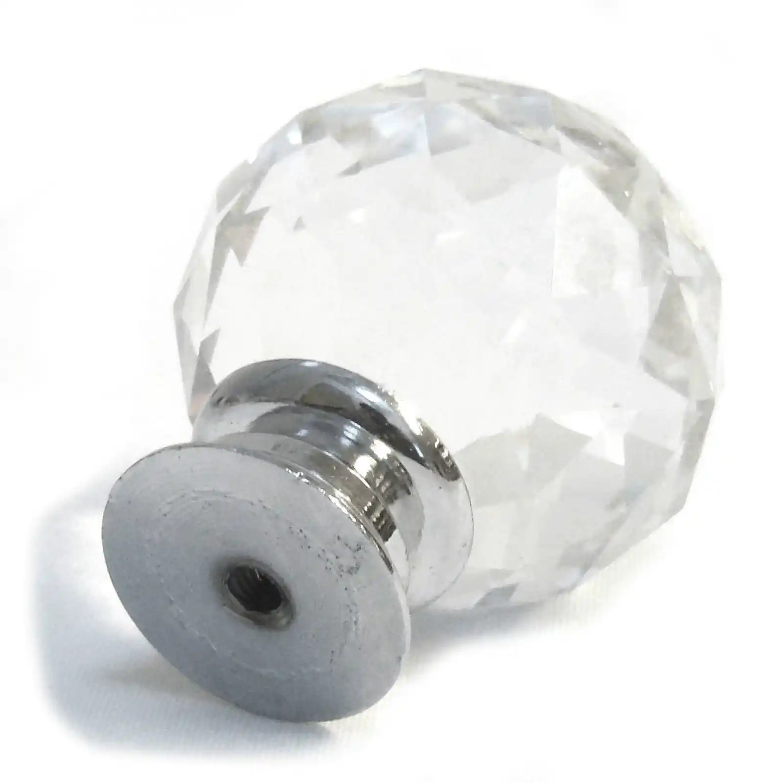 Small 30mm Clear Crystal Glass Cupboard Door Knob Door Knob