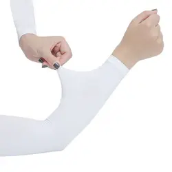 1 пара дышащая быстросохнущая Защита от ультрафиолетовых лучей рукава для бега баскетбольные налокотники для фитнеса рукавицы для