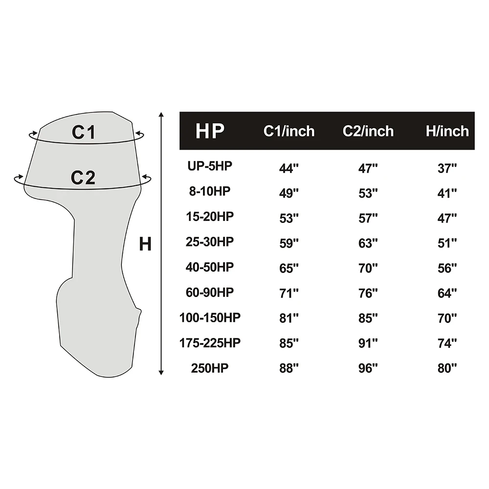 600D с полиуретановым покрытием, UP-5HP, H0.95m* 1,2 m сверхмощная, полная моторная лодка с подвесным двигателем крышка подходит для окружности моторов