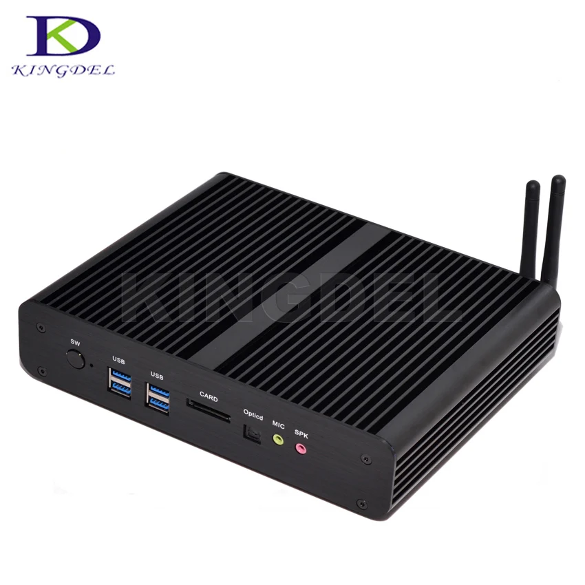  Kingdel Fanless Micro PC,Mini Computer (Intel 4th Generation i7 Haswell CPU,16GB RAM,128GB SSD,Windows 10 Pro) 