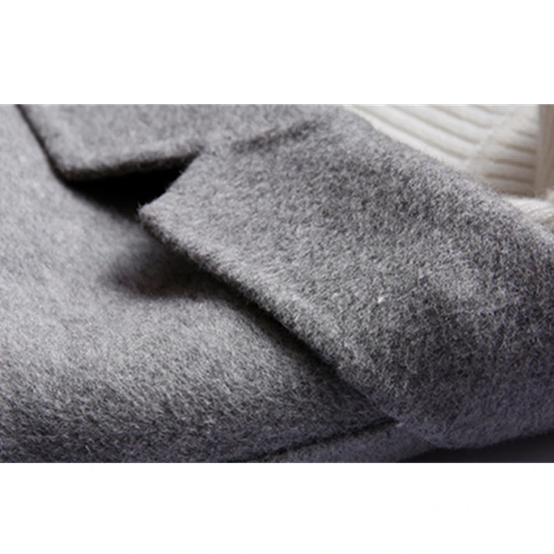 sky bean pink red Blue De Nouvelles Automne Hiver Veste Chaud 2017 Green Gamme Femmes Longue Black Boutonnage Pzlcxh gray Laine Zl0877 Double Haut Mode À gw1xS