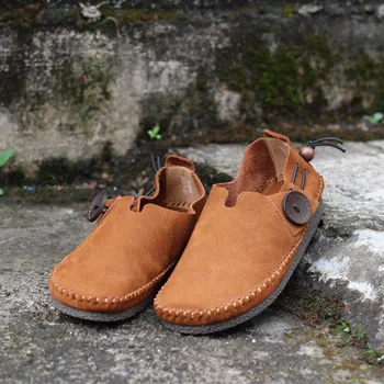 

Women Shoes Slip on Loafers 100% gneuine Leather ladies Flat Shoes 2019 Spring woman Flats comfortable Female Shoe(BJ666)