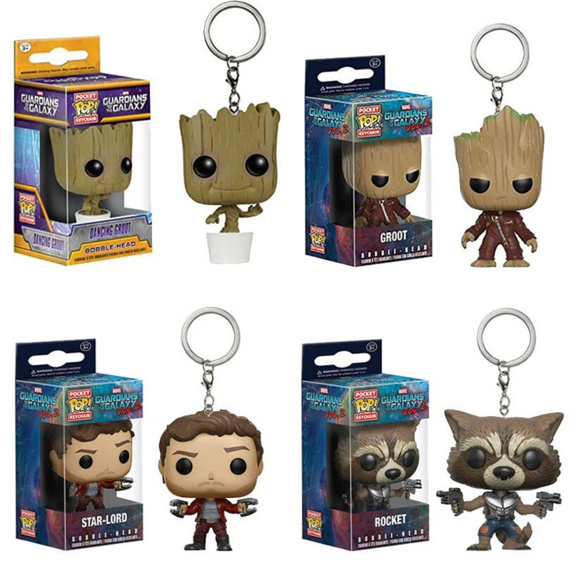 Новый стражи галактики 2 Funko поп танцы Гроот Звездный лорд ракеты ПВХ дерево