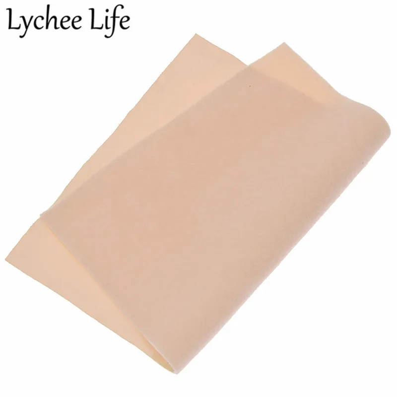 Lychee Life A4 Мех Кожа Флокирование ткань 29x21 см сплошной цвет Флокированная Ткань DIY ручной работы швейная одежда аксессуары поставки