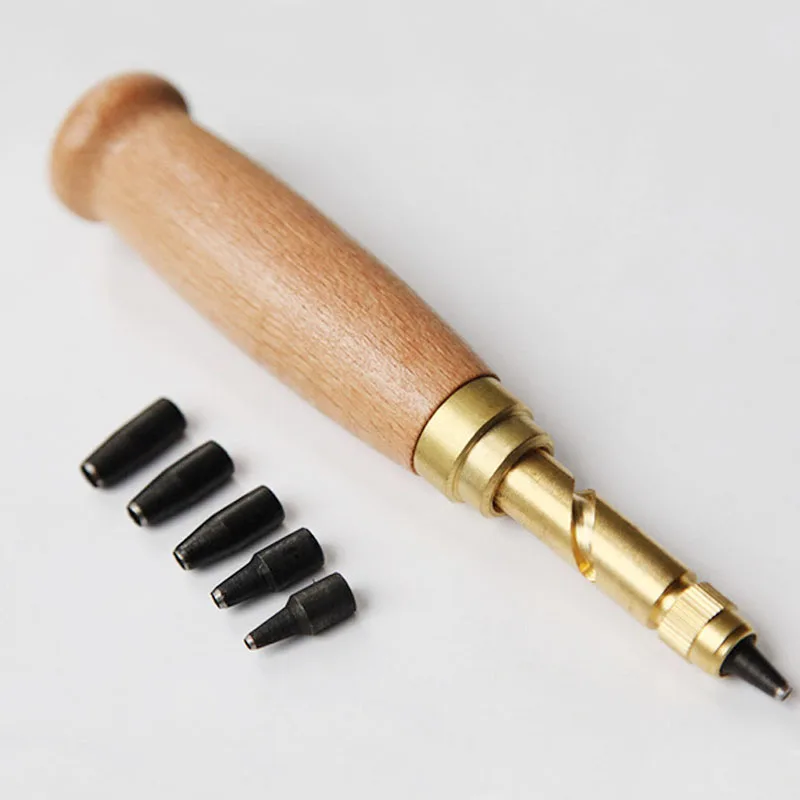 6 Tip 1.5 4mm Belts Screw Punch Mute Rotary Punching Steel Belt Hole