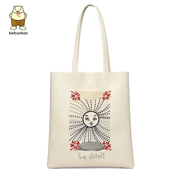 

Beibaobao Fashion Women Leather Handbags Female Tote Bag Female 2018 Hasp Design Leisure Embroidery Women Messenger Bags B205