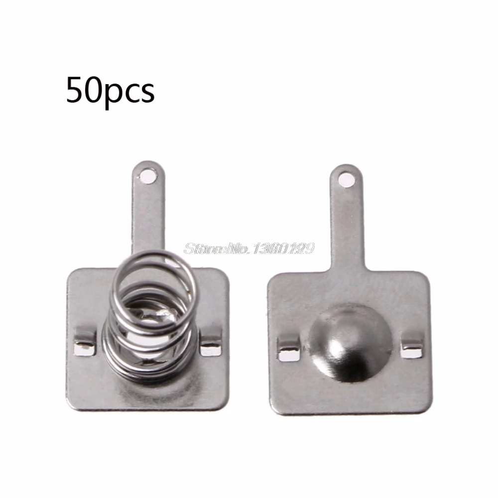 50 Pairs Metal Battery Spring Plate Set for AA AAA Positive Negative Contact New