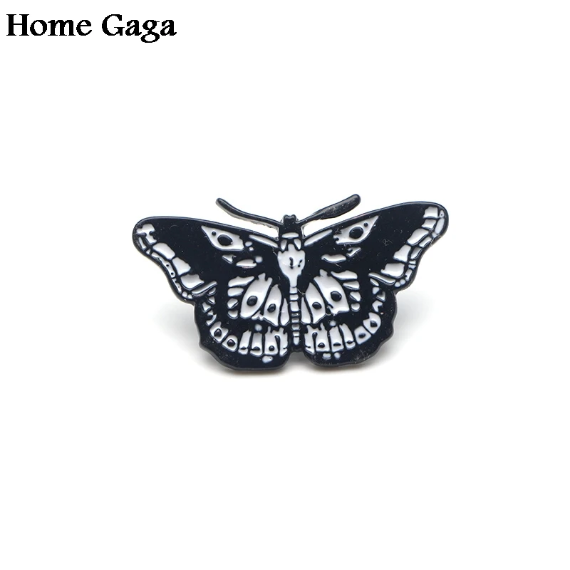 Homegaga Бабочка татуировки Смешные булавки рюкзак одежда броши для мужчин и женщин