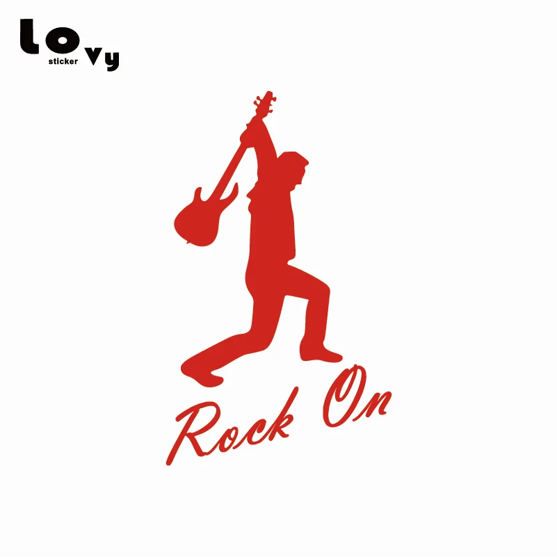 Rock On Забавный виниловый стикер для автомобиля рок музыка художественная