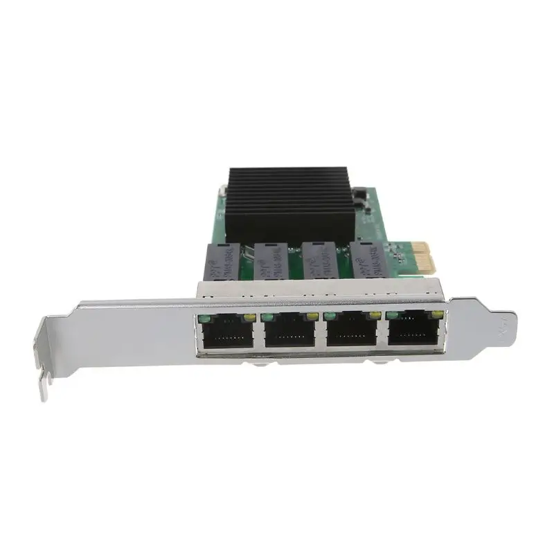 PCI-E x4 гигабитный Ethernet адаптер сетевой контроллер карты ПК RTL8111H-T4 чип