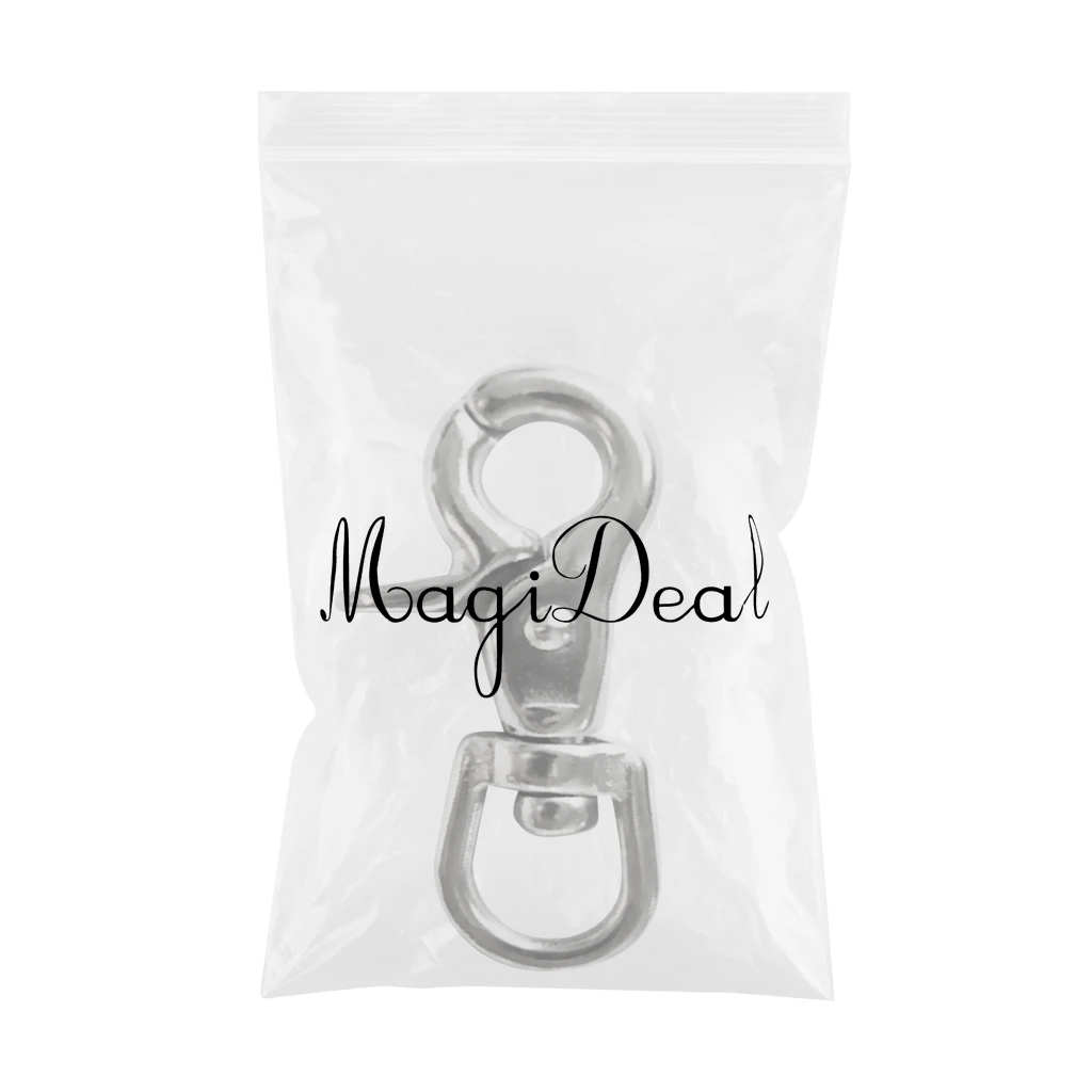 fityle 304 Stainless Steel Swivel Lobster Clasp Clip Snap Hardware Hook Bag Pet Carabiner Keychain Camping Lanyard Craft DIY
