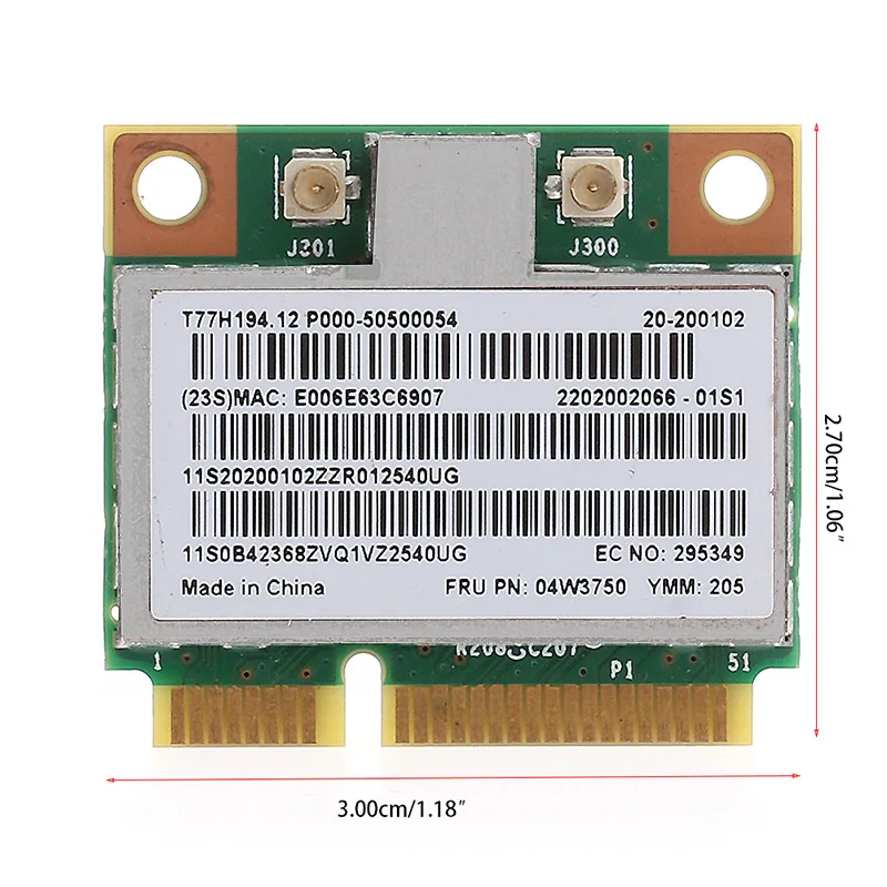 Мини PCI-e беспроводная wifi плата карта для lenovo G700 B490 BCM94313HMG2L 4W3750