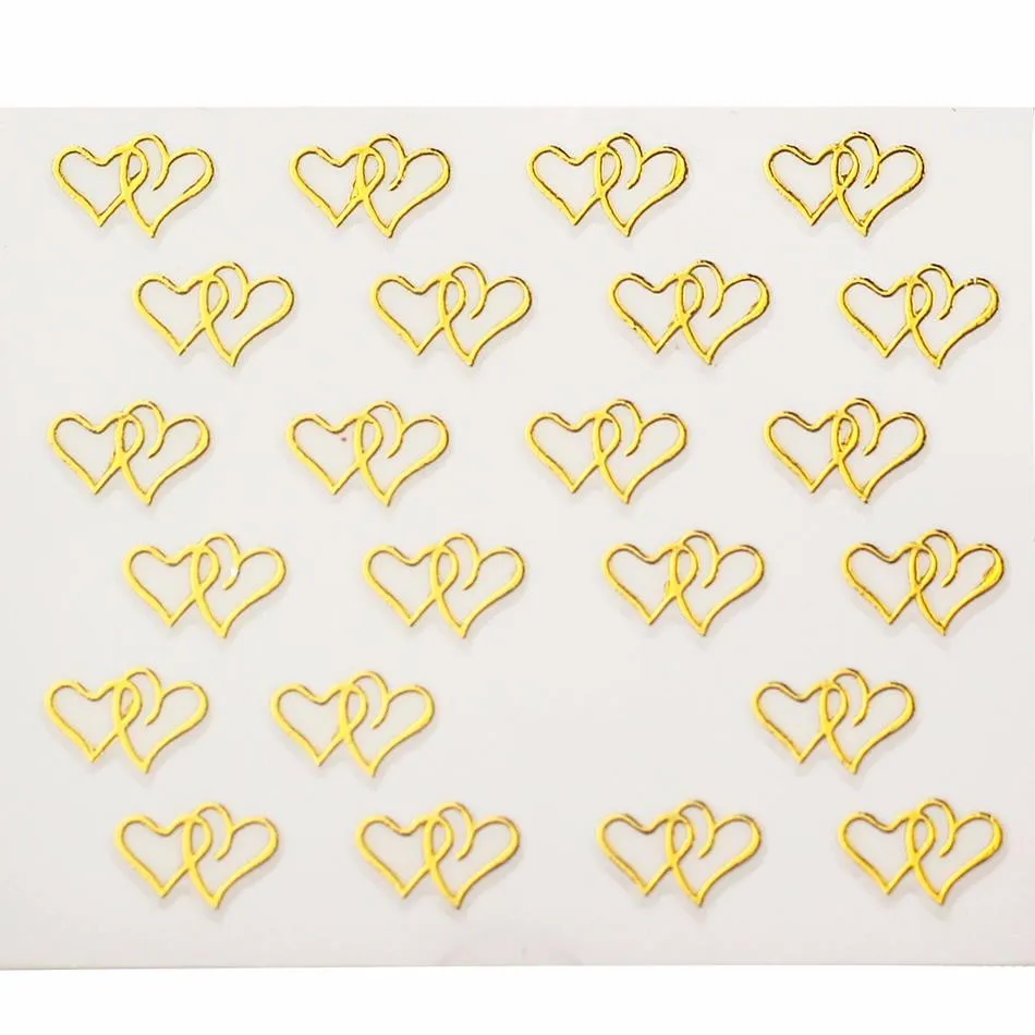 XF6069 3D дизайн золото серебро Мода стиль воды переводные наклейки для творчества украшения для ногтей Наклейка для ногтей