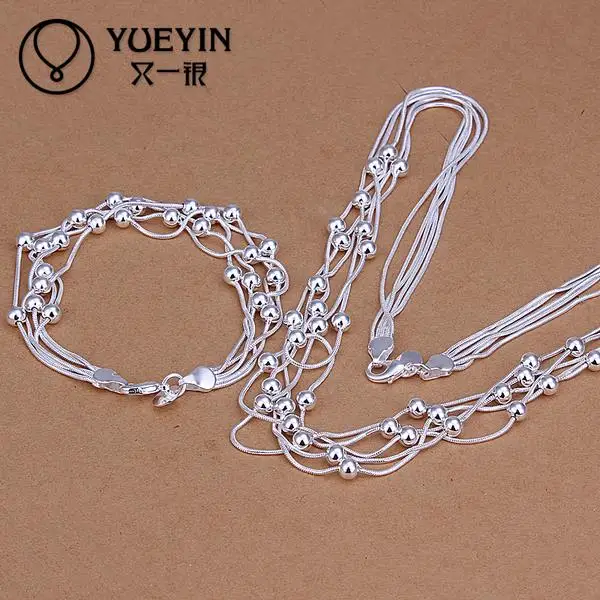 

2016 new silver plated jewelry set for women wedding Bridal Jewelry S063 for Gift Sistemas de la joyeria