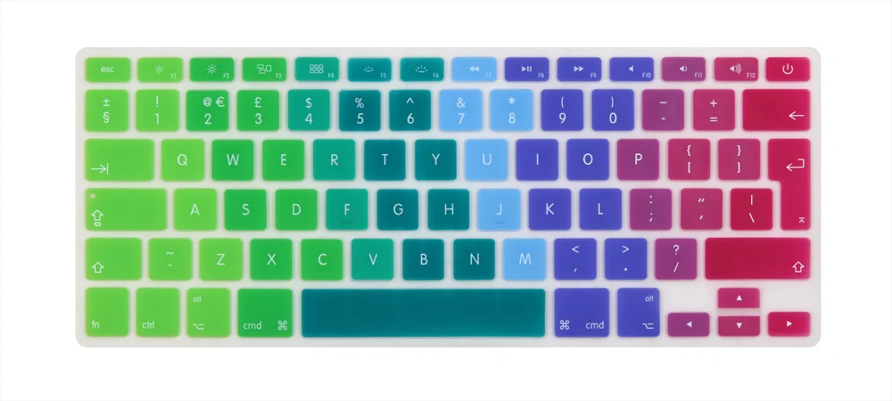 Чехол для клавиатуры английский Mid 2009 2015 MacBook Pro 13 15 дюймов Retina/CD ROM A1502 A1425 A1278 A1398