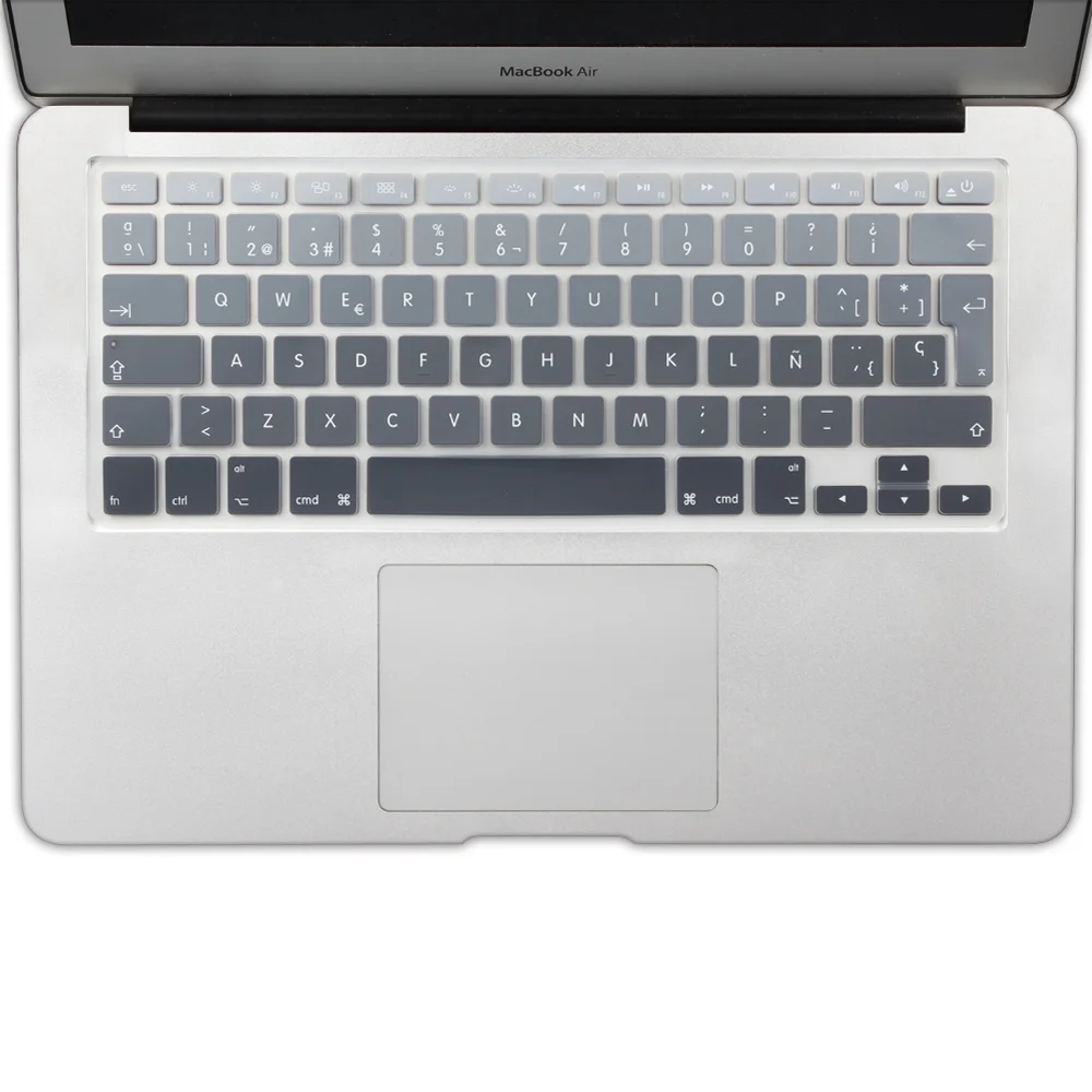 ЕС Великобритания испанский градиент цвета Силиконовая накладка для клавиатуры кожи для Macbook Air 13 старая модель Pro 13 1" ультратонкий протектор клавиатуры
