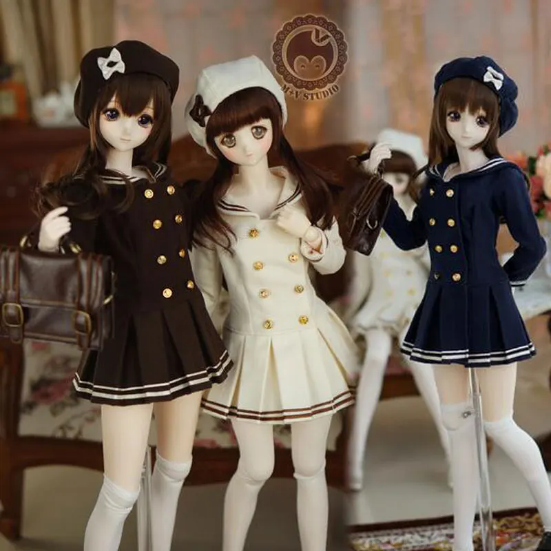 WY326 BJD　1/3　ドール 衣装 セーラー服　日常 人形服　ハンドメイド : 1⁄3 1⁄4 1⁄6ドール用Bjd 球体関節人形 セーラー服