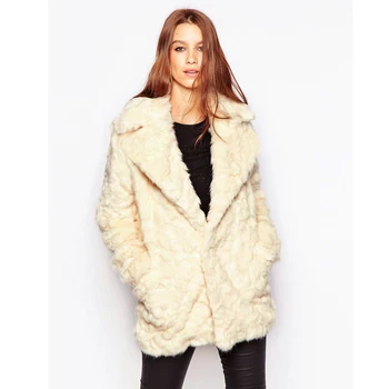 

ZADORIN Fashion Winter Coat Women Faux Fur Coat Plus Size Turn Down Collar Long Sleeve Faux Fur Jacket Ladies Coats Outerwear