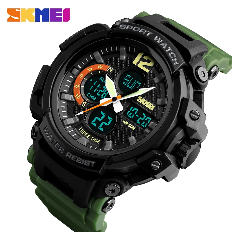 

SKMEI Outdoor Men Quartz Sport Military Watch Waterproof Casual Digital Wristwatches Fashion Clock Male Relogio Masculino