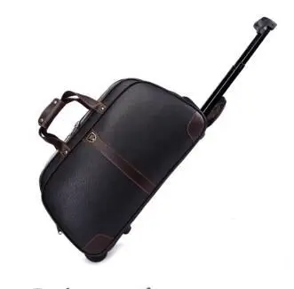 Дорожная сумка на колесиках, сумки для путешествий, сумки на колесиках для мужчин и женщин, сумки для путешествий - Цвет: black