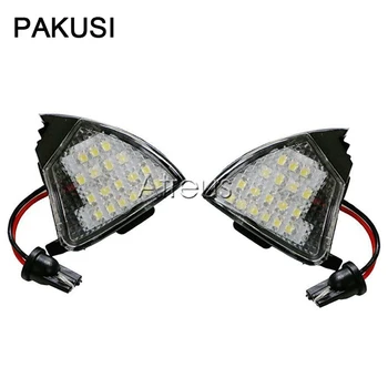 

PAKUSI Car LED Under Side Mirror Light 12V For VW Golf 5 Mk5 MkV Passat b6 Jetta Eos Accessories White LED Lamp Bulb No Error
