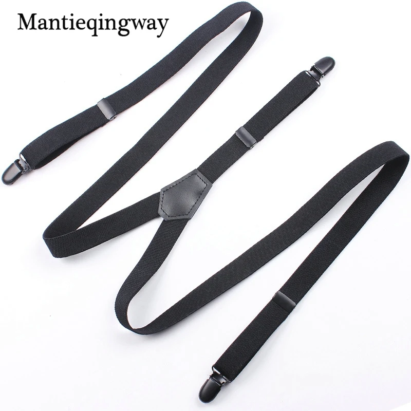 Buy Mantieqingway Elastic Adjustable Pants Suspenders