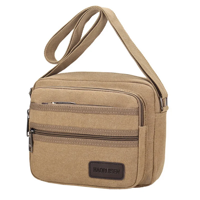 

Litthing Casual wild men's shoulder bag wear fashion retro canvas bag new outdoor travel
