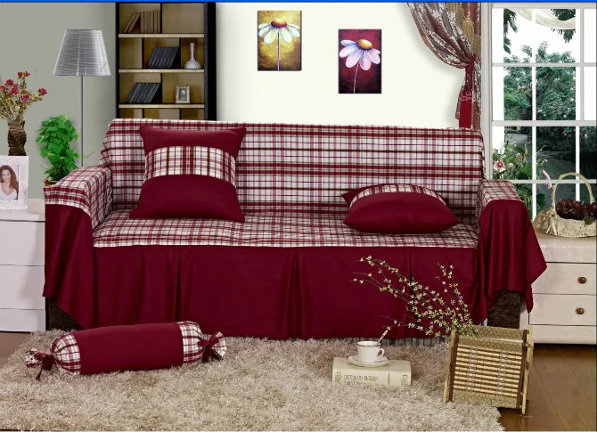 Free Shipping Past Style Cotton Fabric Sofa Cover Couch Past Style Cotton Fabric Sofa Cover