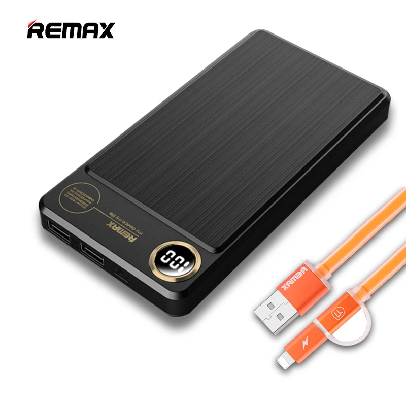 Remax 20000 mah power Bank 2 USB внешние аккумуляторы быстрое зарядное устройство power-Bank 20000 Mah Резервная батарея для Xiaomi huawei Poverbank