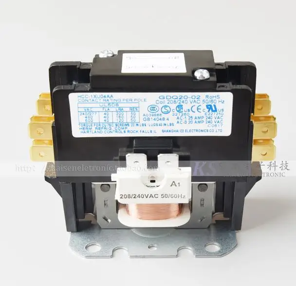 

Supply High Quality HOMER HCC-1XU04AA Complete replacement XMCK-30D XMCK-25D 208-240V 30A Single Phase Bus Bar AC Contactor