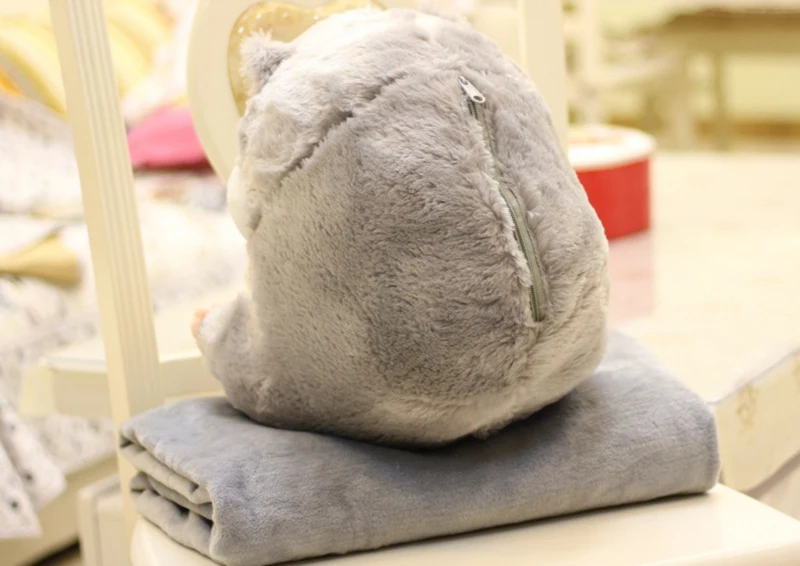 OnnPnnQ Cartoon Hamster Decorative Cushion Warm Hand Pillow With Soft Blanket Cute Throw Pillow Cushion Washable Waist Cushions14