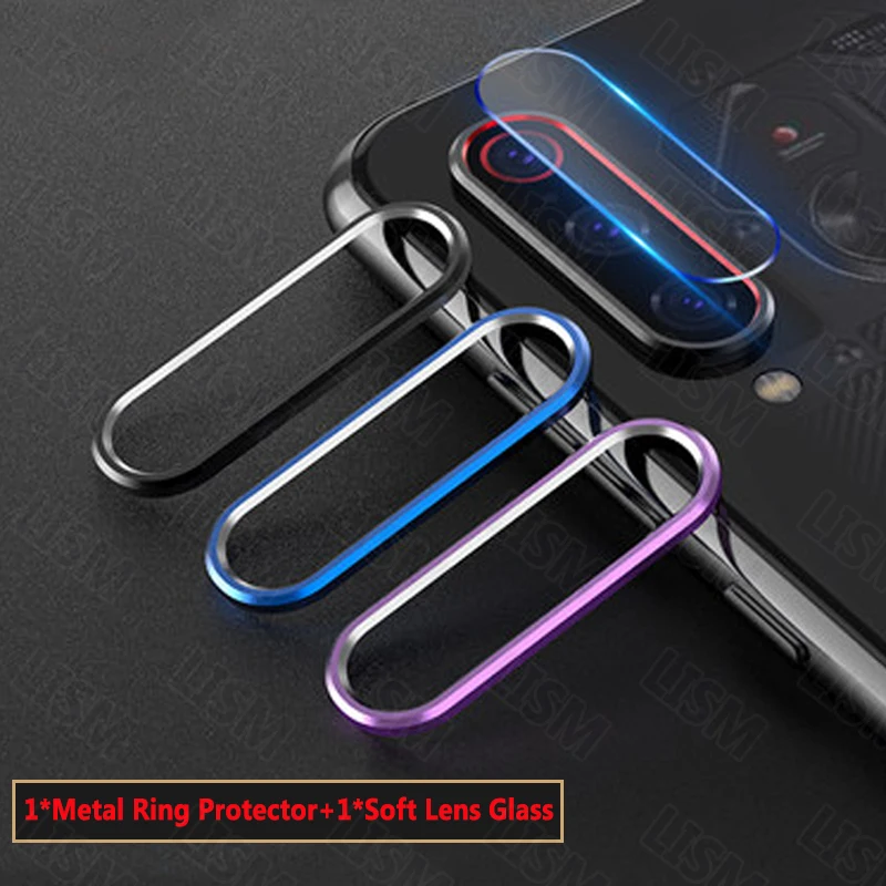 

For Xiaomi Mi9 Mi 9 SE Redmi Note 8/7/Pro Back Camera Aluminum Metal Ring Case Screen Protector or with Rear Lens Glass Film