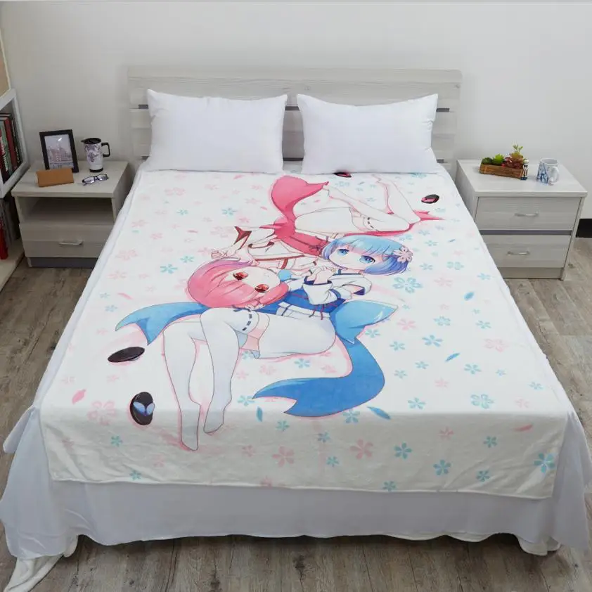 New Anime Cartoon Re Zero Kara Hajimeru Isekai Seikatsu Ram Warm Flano