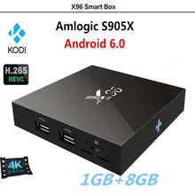 X96 S905X Quad-Core Network TV Box Android 6.0 TV BOX 4K 1080p HD Dual WIFI 3.0USB Media Player IPTV Smart Box 1GB+8GB AH-LINK