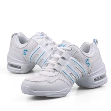 Фитнес дышащая Обувь для танцев Для женщин в стиле «Джаз» и «хип-хоп» обувь кроссовки "Сальса" для женщин на платформе современные Танцы Дамская обувь