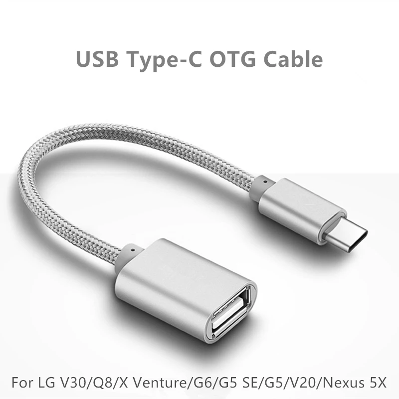 

USB Type C To USB OTG Cable Adapte For LG V30/Q8/X Venture/G6/G5 SE/G5/V20/Nexus 5X OTG Type-c Charger Data Cable USB C Cable
