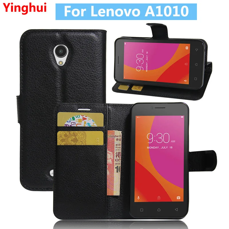 Флип-кошелек для Lenovo A1010 чехол-книжка Vibe A Plus кожаный чехол-подставка с отделением