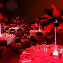 5 шт./упак. дома акценты Праздник Светодиодный свет 6 дюймов дистанционное управление многоцветный Под вазой светодиодный свет база для свадьбы центральный