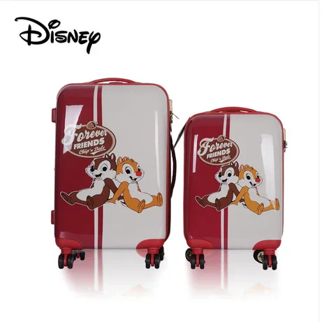 

24" inch Cartoon trolley suitcase luggage traveller case rolling spinner wheels Women Girl boarding box Pull Rod trunk bag